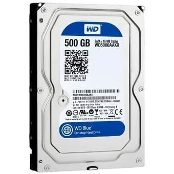 Western Digital WD Caviar Blue PC Desktop HDD, 500GB 7200RPM