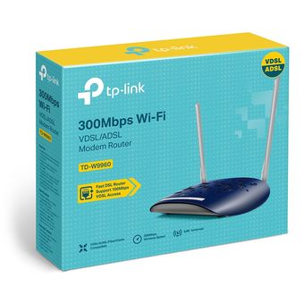 TP-Link TD-W9960 V1.20, 300Mbps Wireless N VDSL/ADSL Modem Router