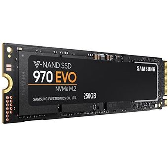 Samsung 970 EVO NVMe M.2 SSD, 250GB