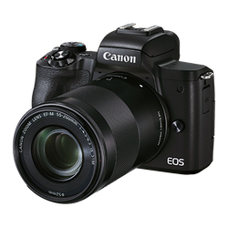 Canon EOS M50 Mark II, EF-M15-45mm + EF-M55-200mm Lens Harga Price