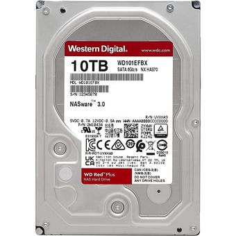 Western Digital WD Red Plus NAS Hard Drive 3.5", 10TB / 256MB Cache