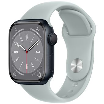Apple Watch Series 8 (45mm, GPS) - Midnight Aluminum Case with Sport Band