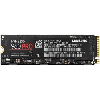 Samsung SSD 960 PRO M.2 NVMe SSD, 1024GB