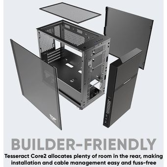Armaggeddon Tesseract Core 2 Pro-Grade Gaming PC Case (M-ATX)
