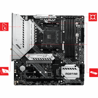 MSI MAG B550M MORTAR WIFI, Micro-ATX motherboard