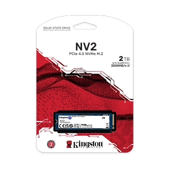 Kingston NV2 PCIe 4.0 NVMe SSD, 2TB