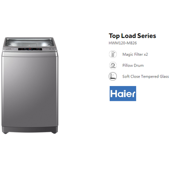 Haier 12KG Top Load Washer [HWM120-M826]
