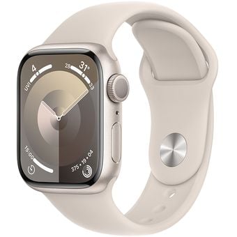 Apple Watch Series 9 (41mm, GPS) - Aluminum Case with Sport Band