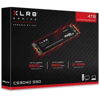 PNY XLR8 CS3040 M.2 NVMe SSD, 4TB