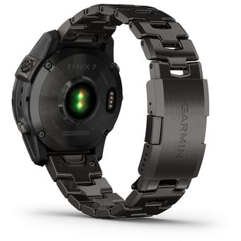 Garmin Fenix 7  Sapphire Solar - 47mm, Carbon Grey DLC Titanium with Carbon Grey DLC Vented Titanium Band