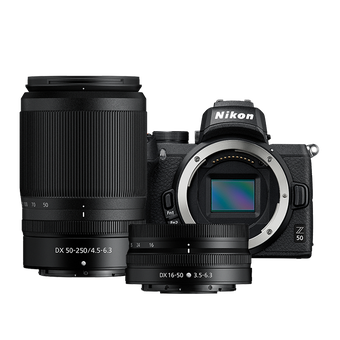 Nikon Z50 Twin Lens Kit, DX 16-50mm & DX 50-250mm