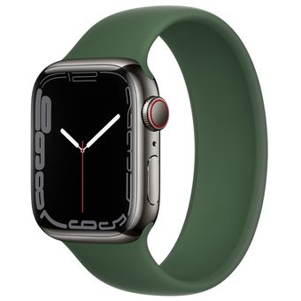 Apple Watch Series 7 (45mm, GPS + Cellular) - Stainless Steel Case with Solo Loop