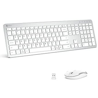 iClever GK08 Full Size Wireless Keyboard with Number Pad