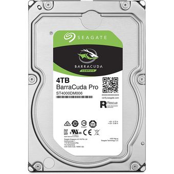 Seagate BarraCuda Pro 3.5" HDD, 4TB [ST4000DM006]