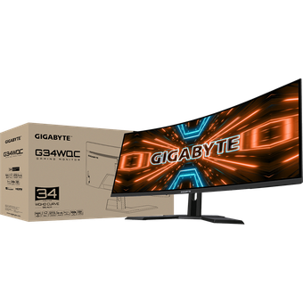 GIGABYTE G34WQC, 34" 144Hz 1ms Curved Gaming Monitor