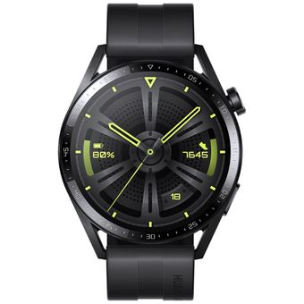 HUAWEI Watch GT 3 - 46mm, Black Fluoroelastomer Strap