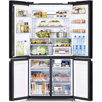 Hitachi 569L 4-Door French Bottom Freezer Refrigerator [R-WB640VM0 GBK]