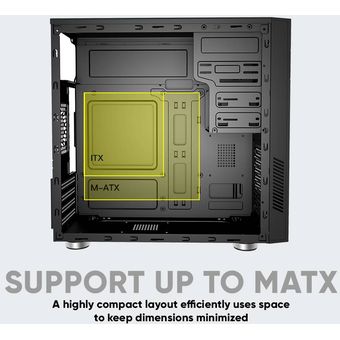 Armaggeddon Tesseract Silent 1 Micro-ATX PC Case