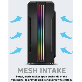 Armaggeddon Tron III ATX Gaming PC Case w/ Tempered Glass