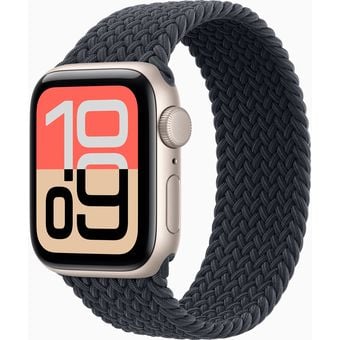 Apple Watch SE 3 (40mm, GPS + Cellular) - Aluminum Case with Braided Solo Loop