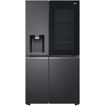 LG Net 635L Side-by-Side with InstaView & Door-in-Door in Matte Black Finish Fridge [GC-X257CQES]