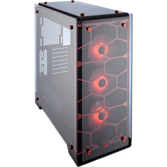 Corsair Crystal Series 570X RGB ATX Mid-Tower Case - Red [CC-9011111-WW]