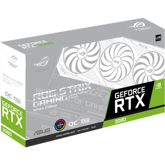 ASUS ROG Strix GeForce RTX 3080 V2 White OC Edition 10GB GDDR6X LHR
