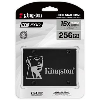 Kingston KC600 2.5" SATA SSD, 256GB [SKC600/256G]