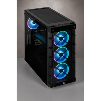 Corsair iCUE 465X RGB Mid-Tower ATX Smart Case - Black