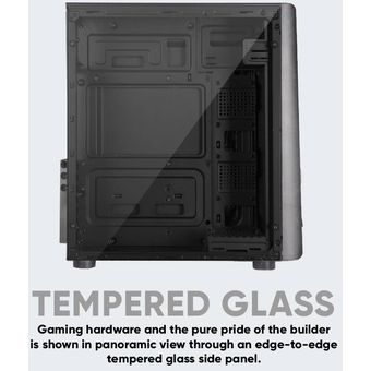 Armaggeddon Tron II - ATX Gaming PC Case w/ Tempered Glass