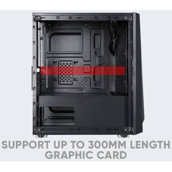 Armaggeddon Nimitz N5 MICRO ATX See-thru Side Panel Gaming PC Case