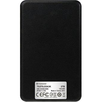 Transcend StoreJet 25A3 2.5" Portable Hard Drive, 2TB