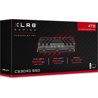PNY XLR8 CS3140 M.2 NVMe SSD with Heatsink, 4TB