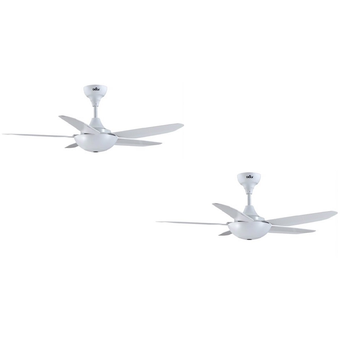 Deka Baby S 46" ABS Blade Ceiling Fan (Twin Pack), White