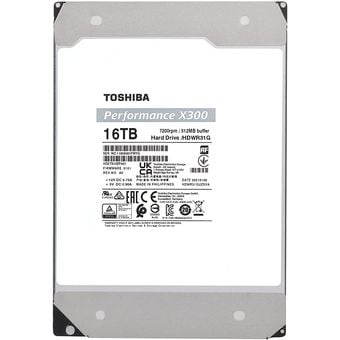 Toshiba X300 Performance Hard Drive, 16TB