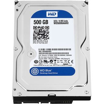Western Digital WD Caviar Blue PC Desktop HDD, 500GB 7200RPM