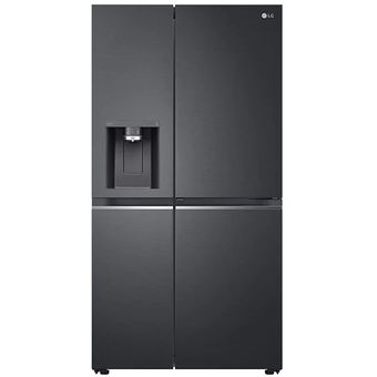 LG Net 635L Side-by-Side with Door-in-Door, UVnano Water Dispenser in Matte Black Finish Fridge [GC-J257CQES]