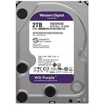 Western Digital WD Purple Surveillance HDD, 2TB / 256MB Cache