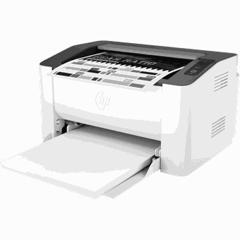 HP Laser 107a Black and White Laser Printer