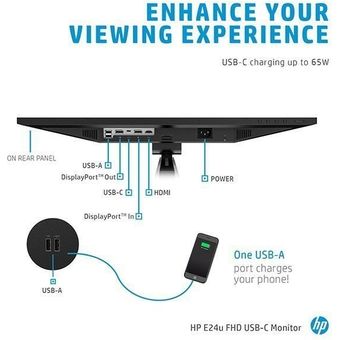 HP E24u G4, 23.8" FHD USB-C Monitor