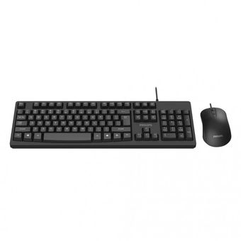 Philips C214 Wired Keyboard & Mouse Combo [SPT6214]