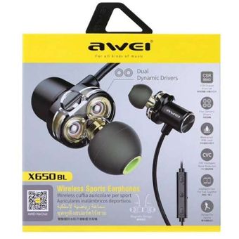 AWEI X650BL Wireless Sports Earphones