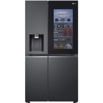 LG Net 635L Side-by-Side with InstaView & Door-in-Door in Matte Black Finish Fridge [GC-X257CQES]