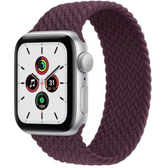 Apple Watch SE 2020 (40mm, GPS + Cellular) - Aluminum Case with Braided Solo Loop
