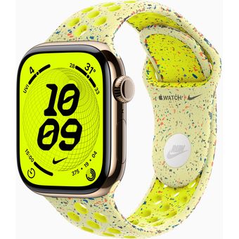 Apple Watch Series 11 (42mm, GPS + Cellular) - Titanium Case with Nike Sport Band