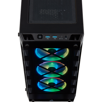 Corsair iCUE 465X RGB Mid-Tower ATX Smart Case - Black