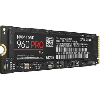 Samsung SSD 960 PRO M.2 NVMe SSD, 512GB