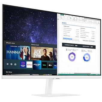 Samsung 27" Smart Monitor - M5 White [LS27AM501NEXXS]