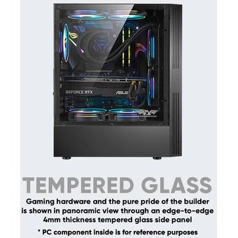 Armaggeddon Tesseract Core 3 Pro-Grade Gaming PC Case (ATX)