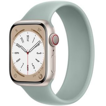 Apple Watch Series 8 (41mm, GPS + Cellular) - Aluminum Case with Solo Loop